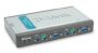  D-Link DKVM-4K, 4-port KVM Switch, 2 cable kits