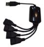 USB HUB Lapara USB 2.0. 4 port, Black (LA-UH803-A)