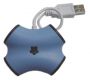 USB HUB Lapara USB 2.0. 4 port, Blue (LA-UH405)