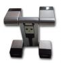 USB HUB Lapara USB 2.0. 4 port, Silver (LA-UH408)
