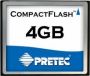   Pretec Compact Flash 4Gb, (CFY04G)