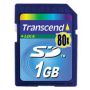 SD 1Gb Transcend, 80x