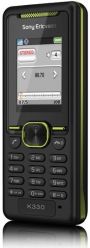   Sony Ericsson K330 green on black