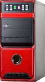   OKtet Midi Tower S-9108BR Black/Red 400W ATX