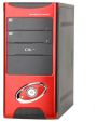   OKtet Midi Tower S-9232 Black/Red 400W ATX