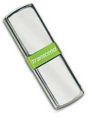 Flash Drive Transcend JetFlash 185 4Gb, USB 2.0, 49.7x15.4x6.9mm, 12/8 MByte/s, Stainless steel