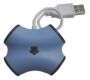 USB HUB Lapara USB 2.0. 4 port, Blue (LA-UH405)