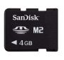   Sandisk Memory Stick M2 4 Gb w/MSPD adapter (SDMSM2-4096-E11M)