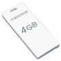 Usb Flash Drive Transcend JetFlash T3 4Gb USB 2.0, 30.3x12.3x2.4mm, 10/3 MByte/s, White (TS4GJFT3W)