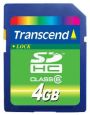 SDHC 4Gb Transcend (SD 2.0, Class 6)